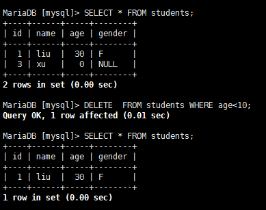 Linux自学笔记MariaDB基础