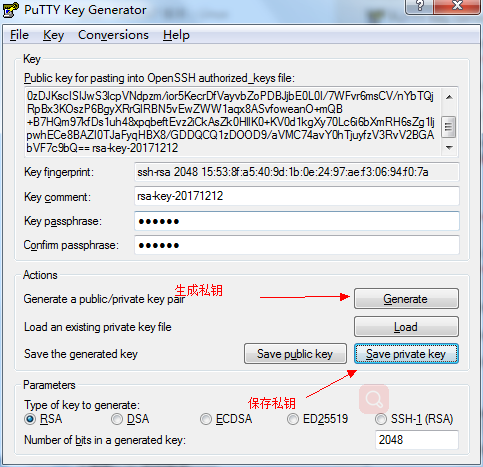 7.putty密钥登录Cenost7