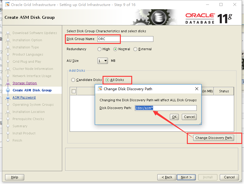 rhel7.4安装oracle 11G 11.2.0.4.0 RAC