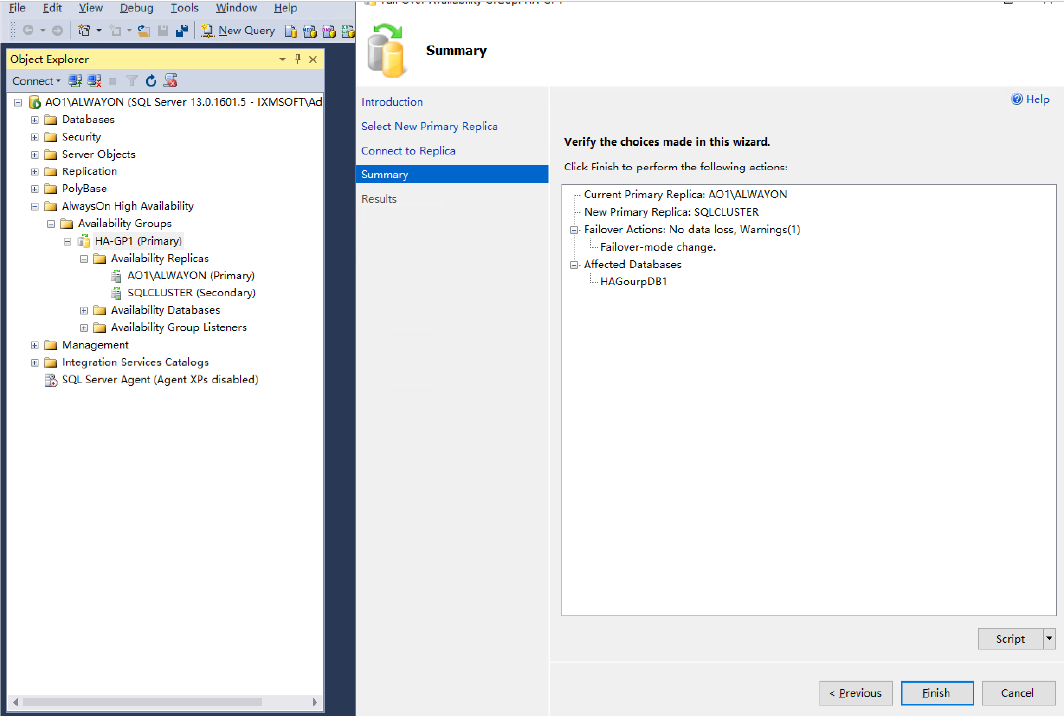 SQL Server 2016 Failover + ALwaysOn