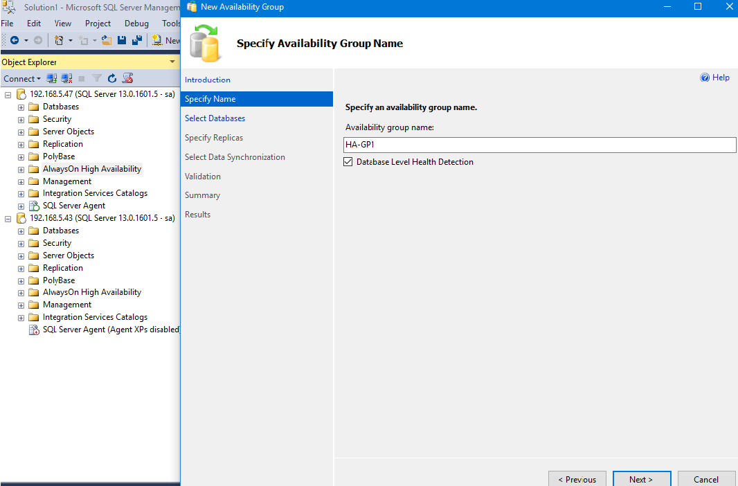 SQL Server 2016 Failover + ALwaysOn