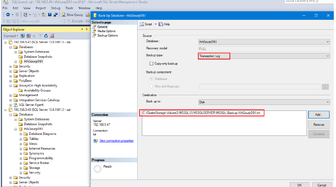 SQL Server 2016 Failover + ALwaysOn