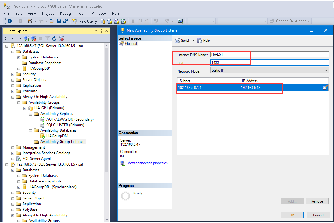 SQL Server 2016 Failover + ALwaysOn