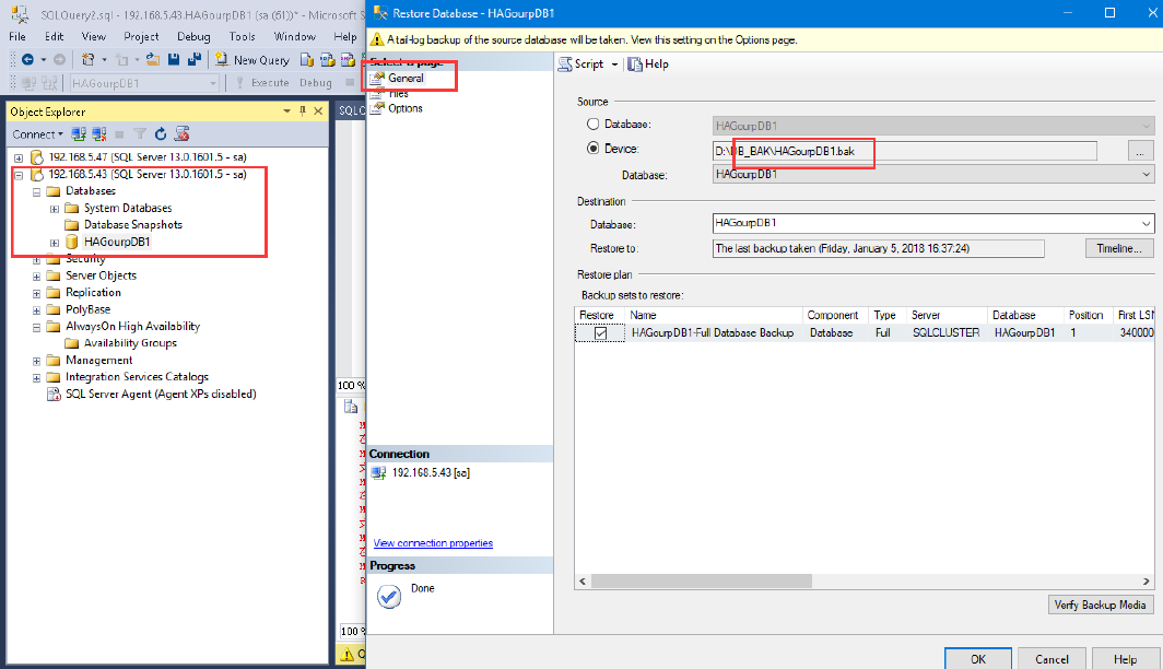 SQL Server 2016 Failover + ALwaysOn