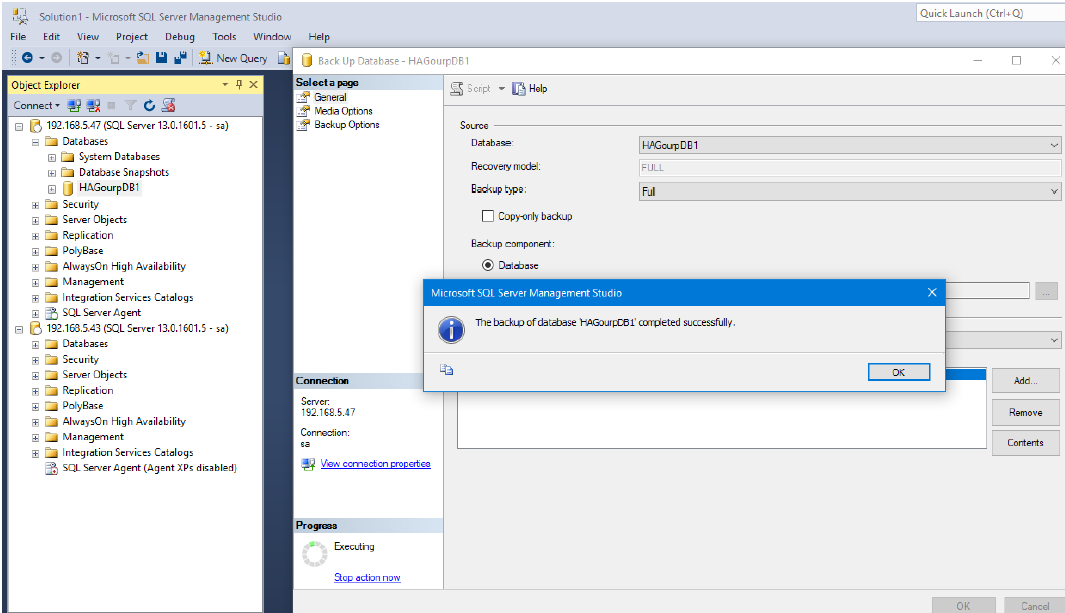 SQL Server 2016 Failover + ALwaysOn