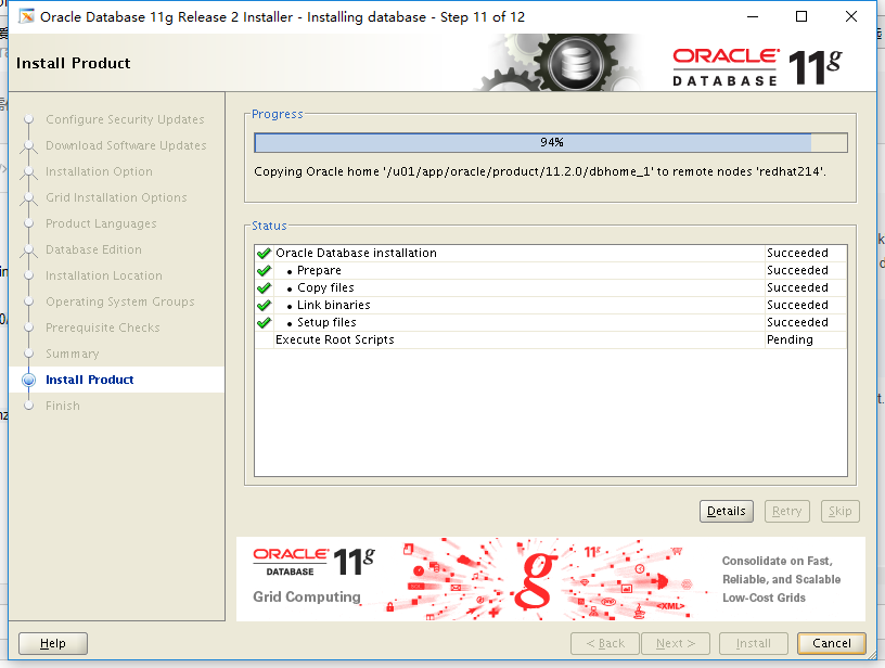 rhel7.4安装oracle 11G 11.2.0.4.0 RAC