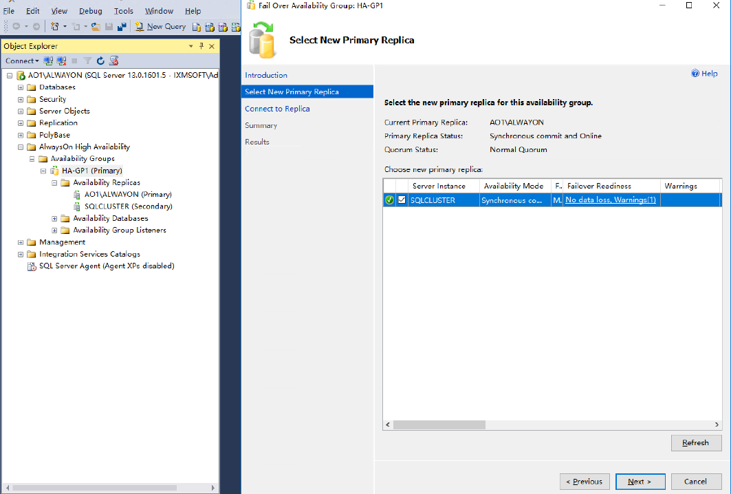 SQL Server 2016 Failover + ALwaysOn