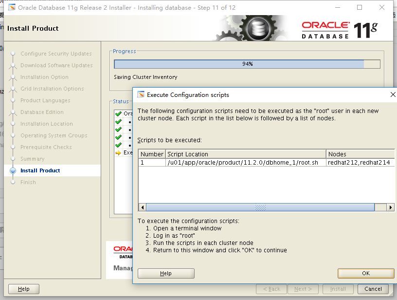 rhel7.4安装oracle 11G 11.2.0.4.0 RAC