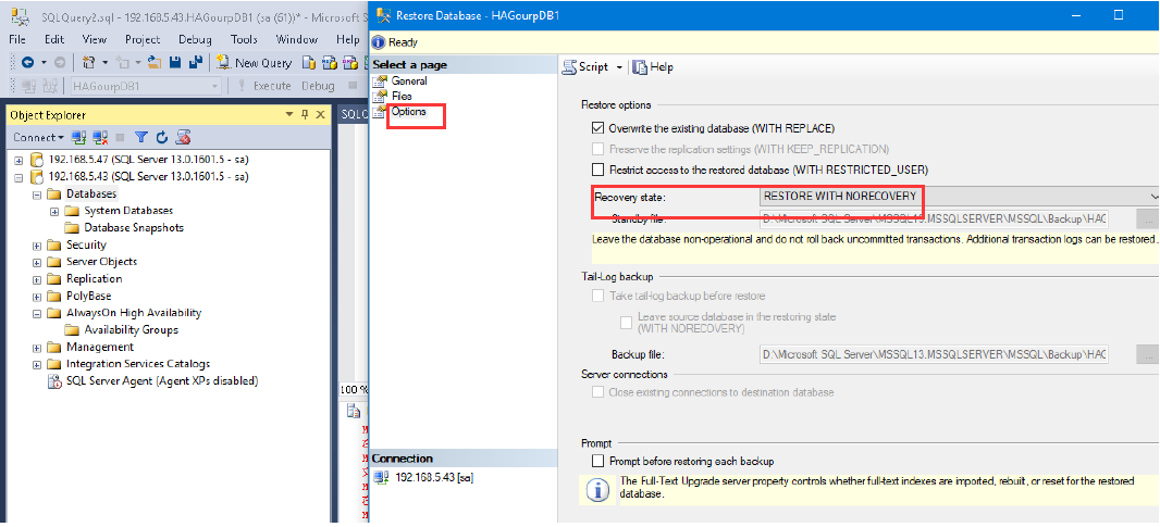 SQL Server 2016 Failover + ALwaysOn