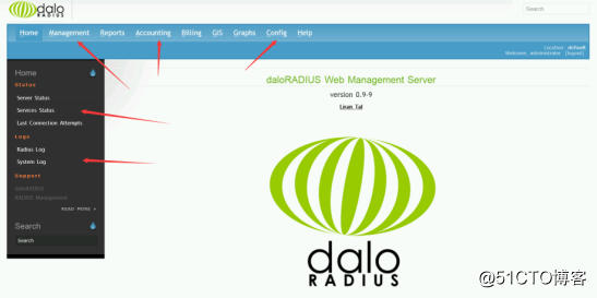 搭建freeradius+daloradius作为认证服务器