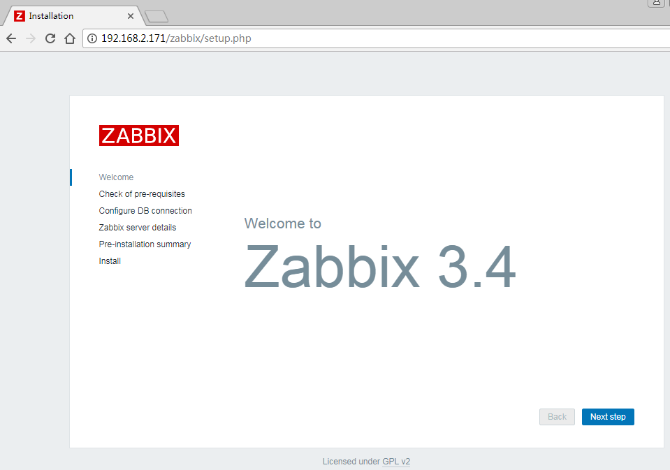 在CentOS 7.4 搭建zabbix 3.4 监控系统