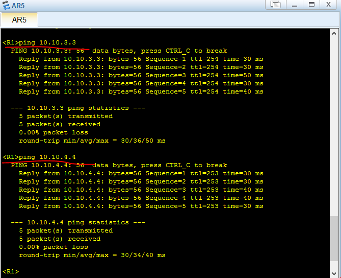 中小型企业网络构建 OSPF 多区域配置