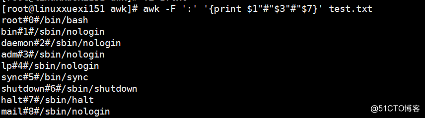 linux shell基础（六）awk命令(编辑中)