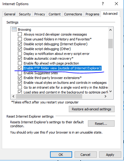 CS4:用户在使用IE访问FTP server 时遇到 502代理错误，没有弹出输入用户凭据对话框