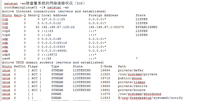 监控io性能，free,ps,查看网络状态，Linux下抓包