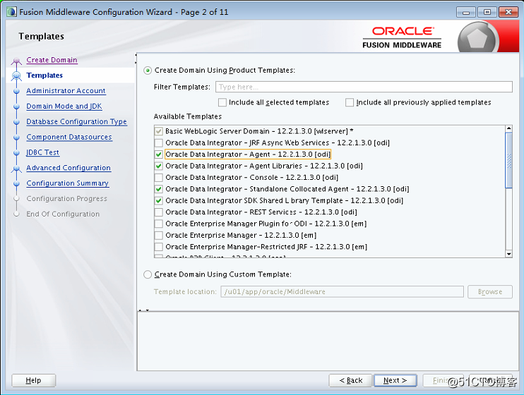 Oracle Data Integrator之代理创建