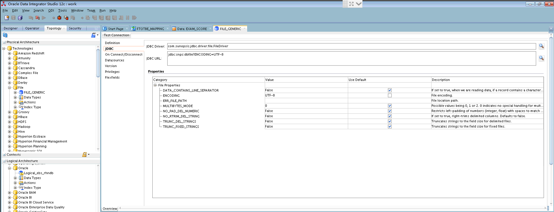 Loading Data From File To Table By ODI 12c