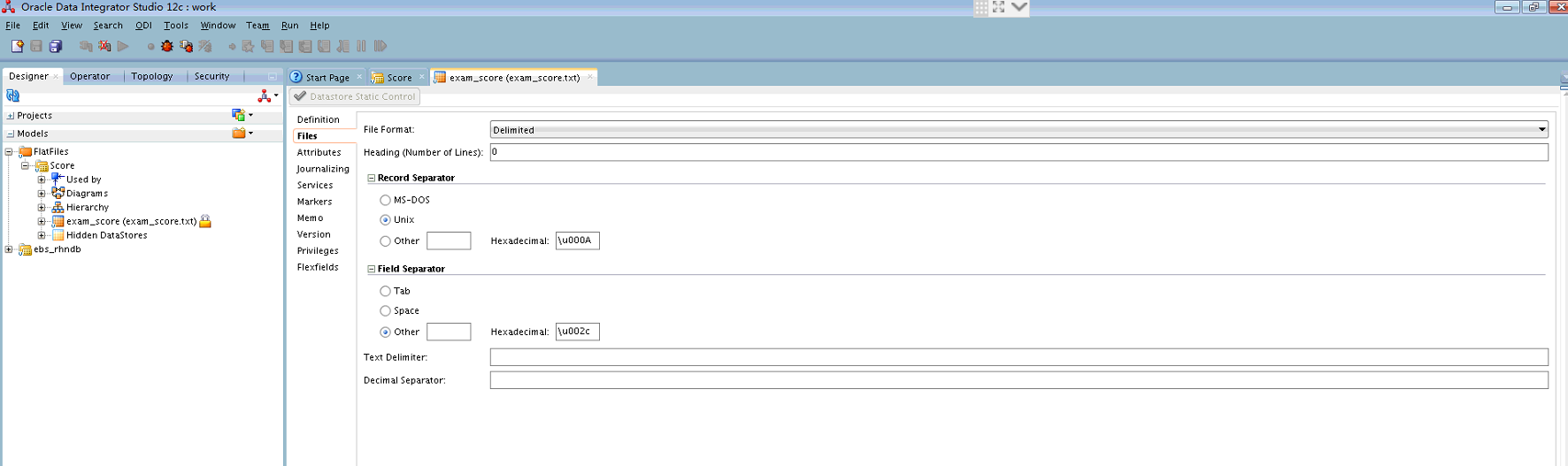 Loading Data From File To Table By ODI 12c