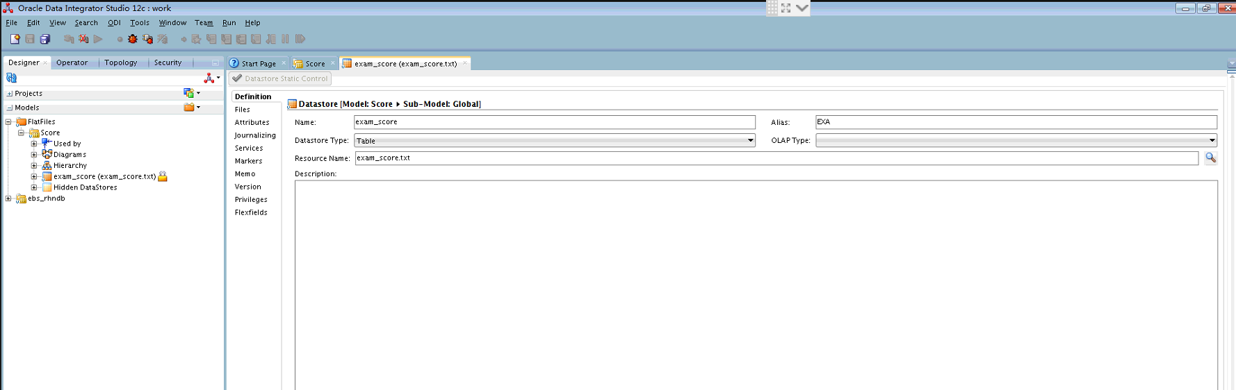 Loading Data From File To Table By ODI 12c