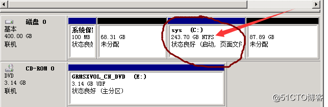 server 2008 r2  hyper-v  硬盤擴容