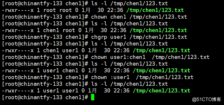Linux学习笔记（八）文件和目录权限chmod、更改所有者和所属组chown、umask、隐藏权限