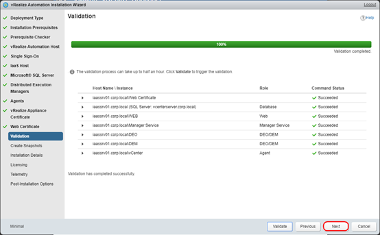 最小化部署 vRealize Automation 7.3