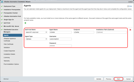 最小化部署 vRealize Automation 7.3