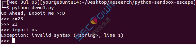 python沙箱逃逸小结