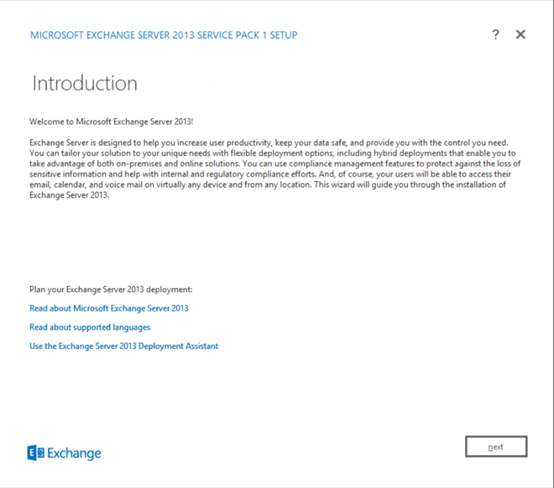 Exchange 2013系列之四：Exchange 2013安装