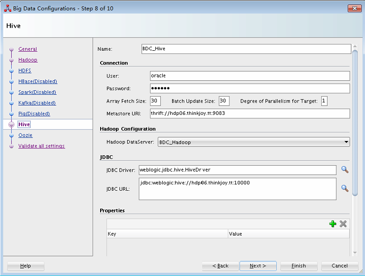 Configuring Oracle Data Integrator for Cloudera