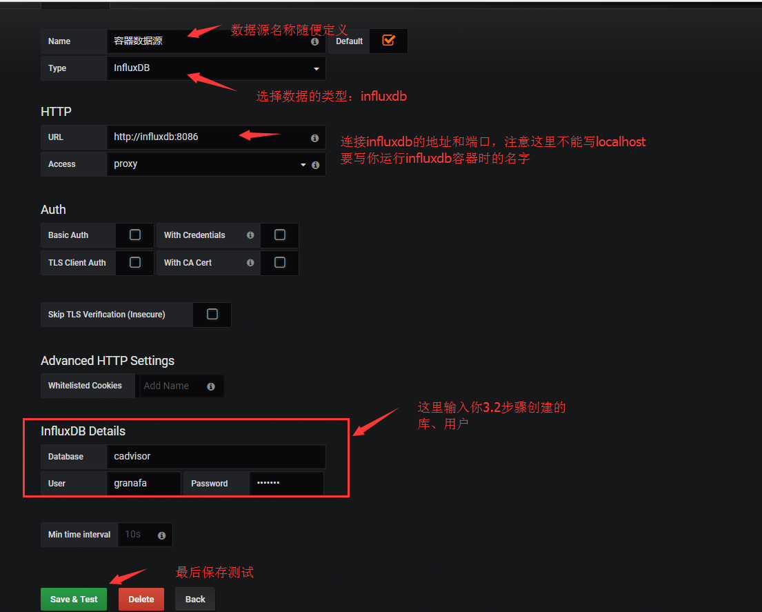 docker：十分钟构建容器监控系统cAdvisor+InfluxDB+Grafana