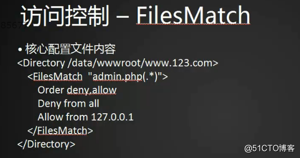 配置防盗链，访问控制Directory，FilesMatch