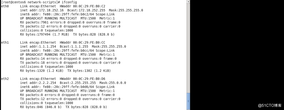 CentOS 6 配置静态IP及路由