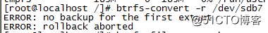 Linux btrfs之文件系統轉換