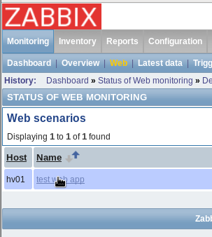 zabbix之web监控