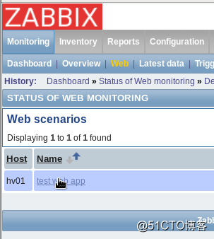 zabbix之web監控