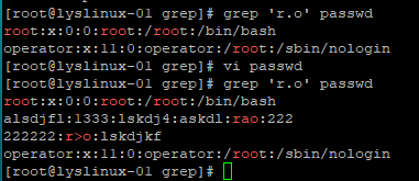 正则介绍 grep