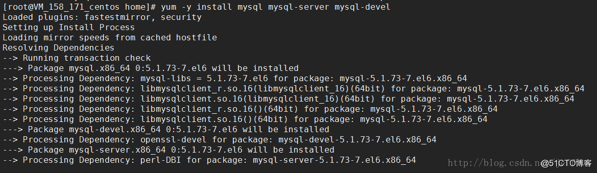 CentOS6.8下使用yum安裝mysql，並遠程登陸mysql