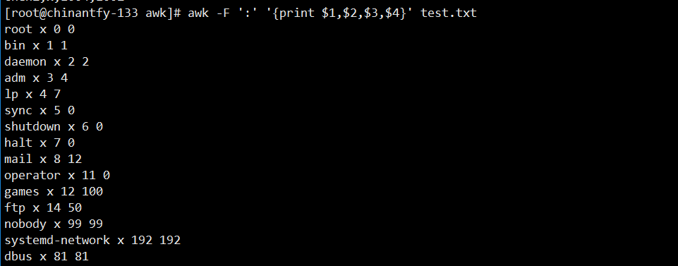 Linux学习笔记（二十八）awk