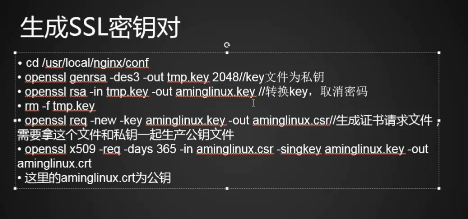 12.17 Nginx负载均衡 12.18 ssl原理 12.19 生成ssl密钥对 12.20 N