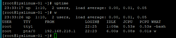 命令 w 、vmstat、top、sar、nload