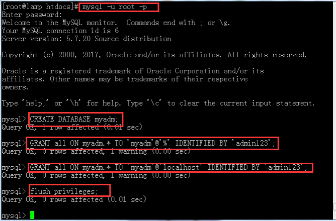 centos 7.4 源码安装最新版本的lamp架构及搭建phpMyadmin