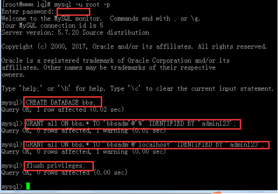 centos7.4安装最新lnmp架构设置授权访问并搭建Discuz论坛