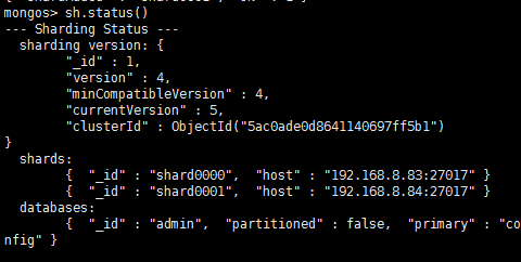 centos7下mongodb分片配置