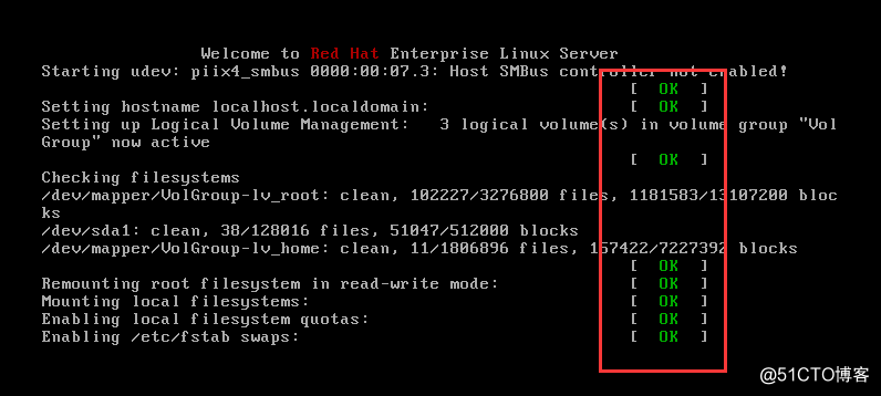 模拟linux开机服务检测打印效果