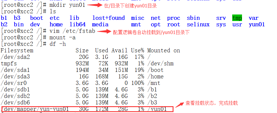 磁盘管理和LVM技术以及实现磁盘配额