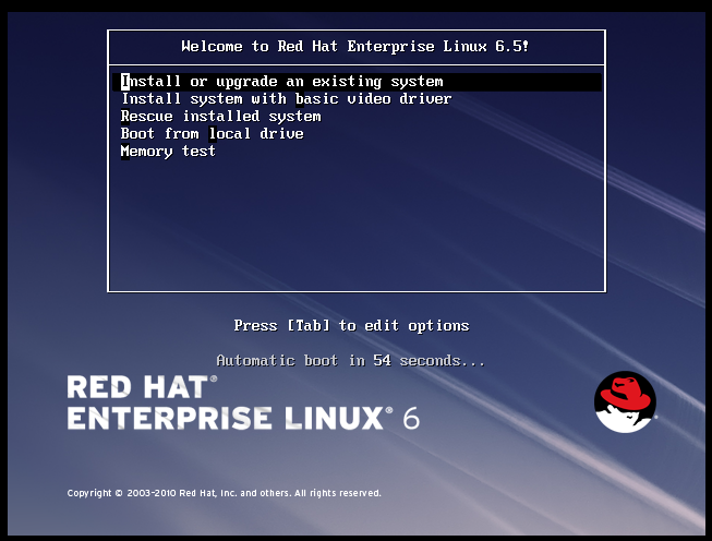 虚拟机中RedHat Linux系统安装