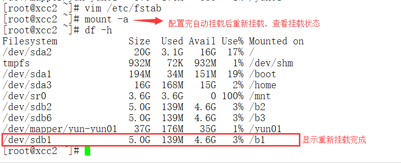 磁盘管理和LVM技术以及实现磁盘配额